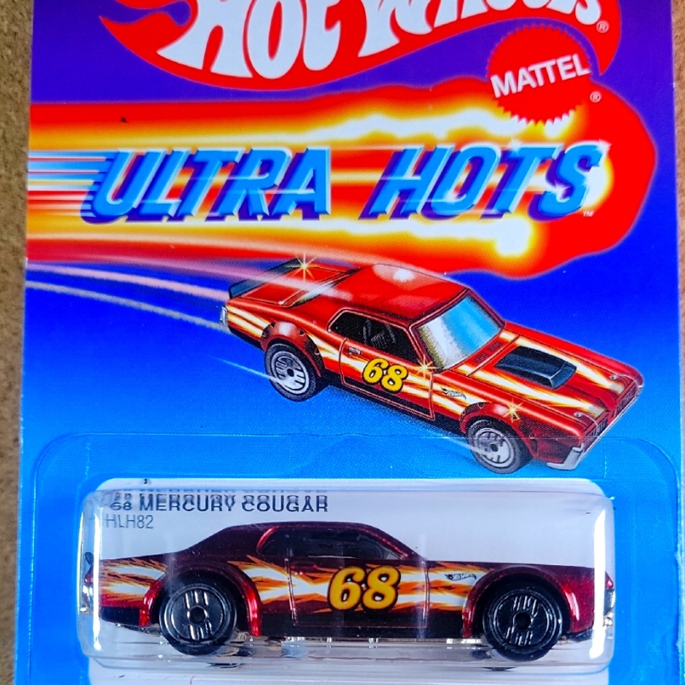 Hot Wheels Ultra Hots '68 Mercury Cougar Red Metallic Diecast Car - New
